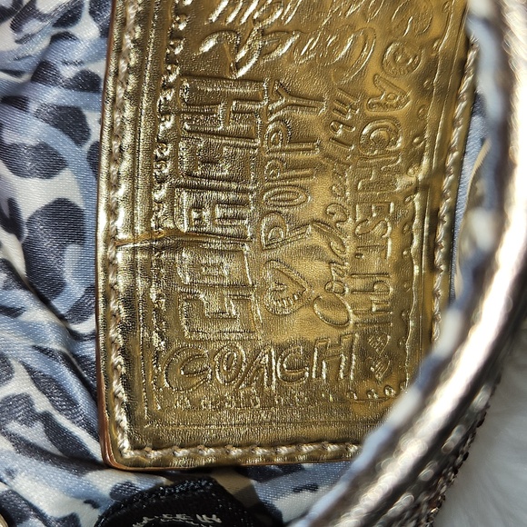 Coach Poppy Saddle Sparkle Crossbody. Dustbag. Limited Edition - Picture 3 of 9